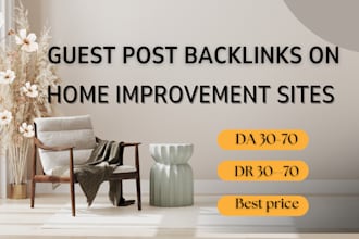 create quality real estate and home improvement backlinks