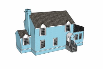 create the best sketchup 3d house model
