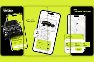 design application screenshots for app store and play store