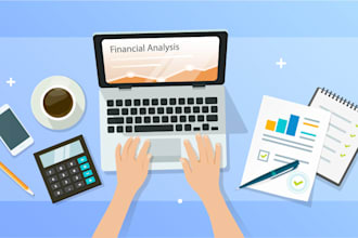 provide financial analysis, model, report analysis