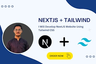 create a modern nextjs website using tailwind CSS