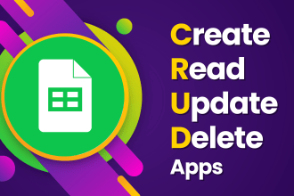 create a custom crud app using google sheets and app script