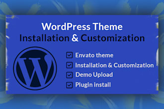 themeforest wordpress theme installation, customization