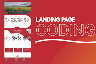 be glad to code your landing page design with react