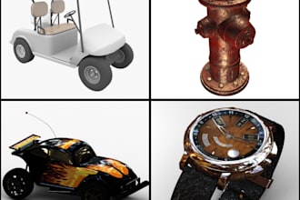 make or edit a 3d model with 3ds max for you