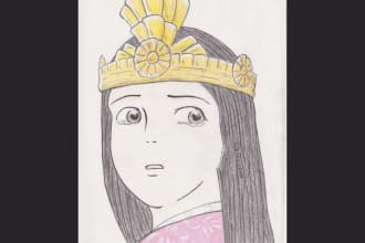 draw your request with graphite and pencils