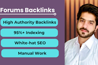 do manual high quality link building using forum backlinks
