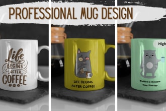 do professional mug design paper cup tumbler design drink ware design for pod