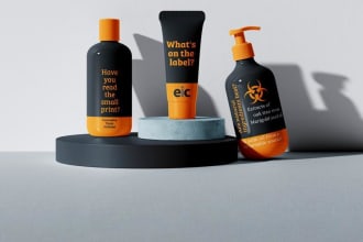 design cosmetic, label packaging, design, for your brand,