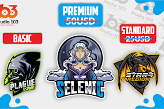 make a professional mascot logo, character, esport, twitch, or youtube