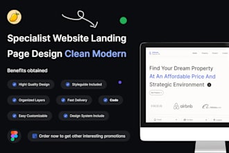 design awesome landing page, website UI in figma