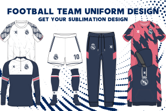 design professional soccer and football team apparel