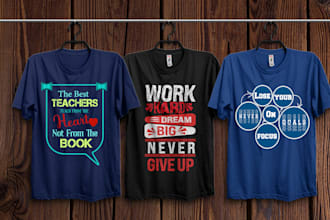 create your customize typographic t shirt design