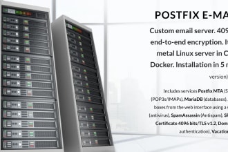 install and configure fully functional postfix email server