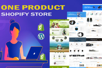 shopify one product store dropshipping store one product landing page design