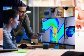 do fea and cfd simulation on ansys and solidworks