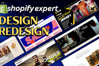 do shopify store design, redesign, shopify dropshipping store, shopify website