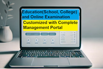 develop education and online examination website