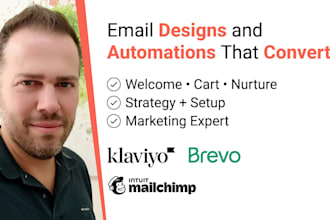 design and set up klaviyo, brevo, mailchimp flows for e commerce email marketing