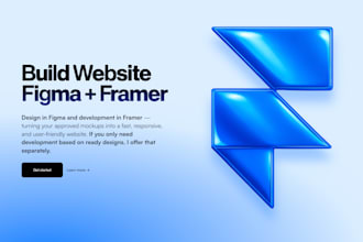 full website creation figma design and framer development