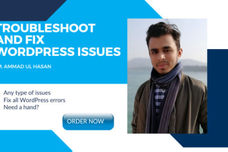 fix bugs, errors and troubleshoot wordpress website issues