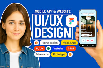 create a modern and clean UI UX design for your mobile app