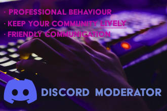 be your discord moderator