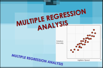 do statistics assigned, simple, multiple, ridge and logistic regression analysis