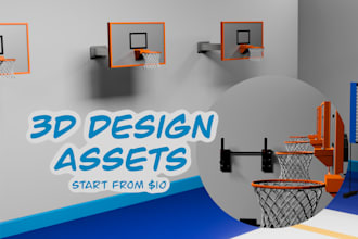 create stylized 3d model, game props, or asset packs