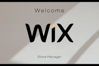 be your wix store manager