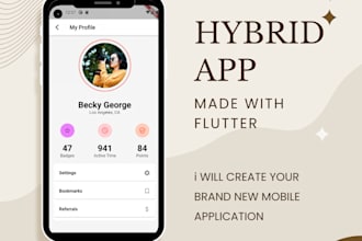 be your flutter developer for your new flutter application