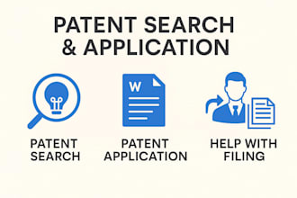 patent search your idea and draft a patent application