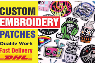 custom embroidery patches and ship your door step