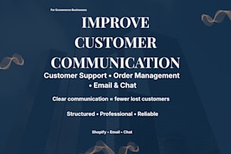 manage your ecommerce operations and customer support
