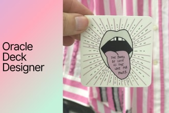 design and illustrate custom tarot, oracle cards