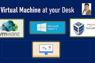 setup hyperv oracle virtualbox vmware within existing window