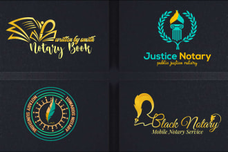 do top notch notary logo design to build your brand identity