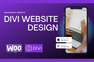 create divi website and divi customization with divi builder