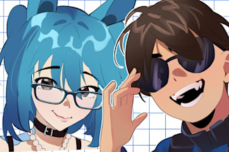 draw anime portrait or orginal character avatar for you pfp