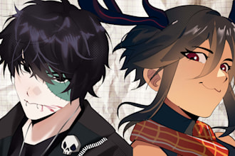 draw anime portrait or orginal character avatar for you pfp