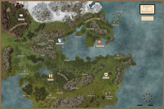 create detailed vintage and realistic fantasy maps for you