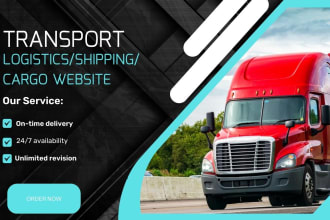 design logistics website, freight website, moving company website, cargo website