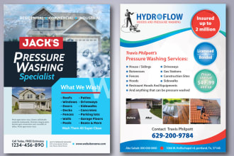 amazing cleaning, power washing and pressure washing flyers