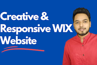 create, design, or redesign wix responsive website