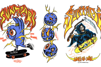 create custom streetwear t shirt illustration design for you