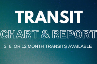 complete a three month transit chart and report in 24 hours