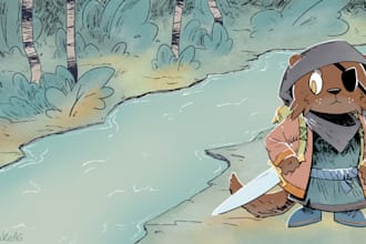 draw your character in root game style