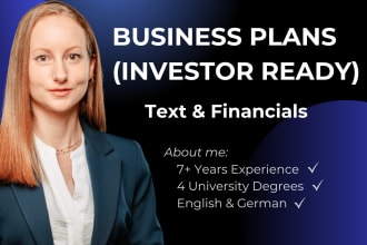 write your investor ready business plan