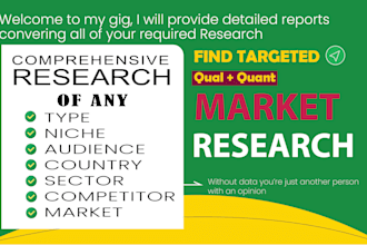 do detailed market research and competitor analysis
