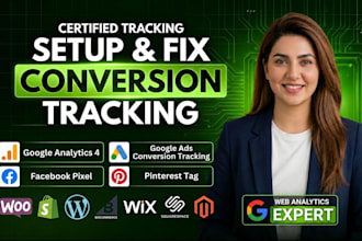 tag manager,google analytics 4,ga4, fb pixel, pinterest ads conversion tracking